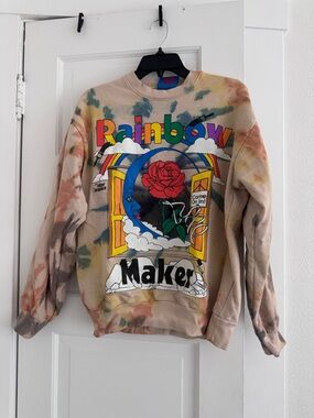 Tie-Dye 'Rainbow Maker' Graphic Crewneck Sweatshirt